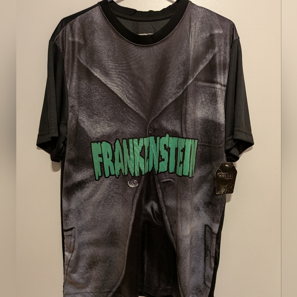 Frankenstein Graphic Tee - Black and Green